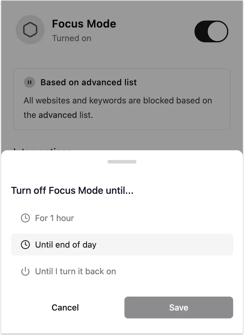 FREE PRO Interventions, PIN Protection, Confirmation Before Turning OFF and Schedule limit 2
